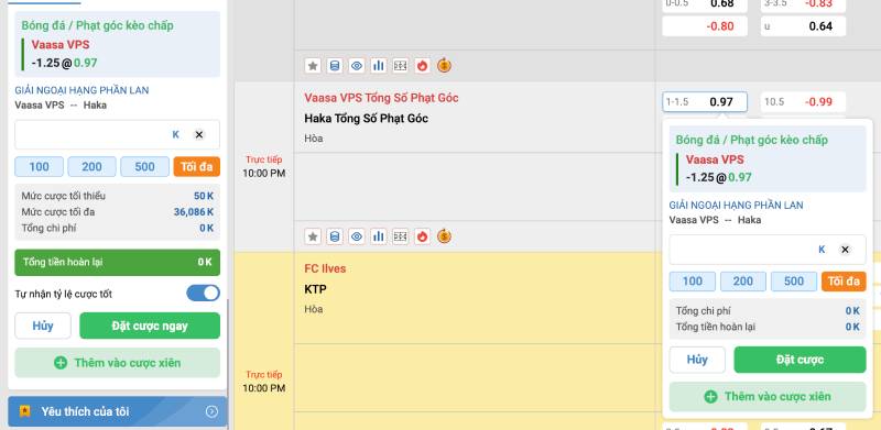 Kinh nghiệm chơi kèo châu Á tại 12BET dễ ăn